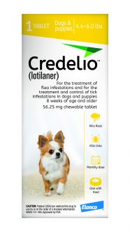 Credelio Chewable for Dogs 4.4-6 lbs 1 Tablet